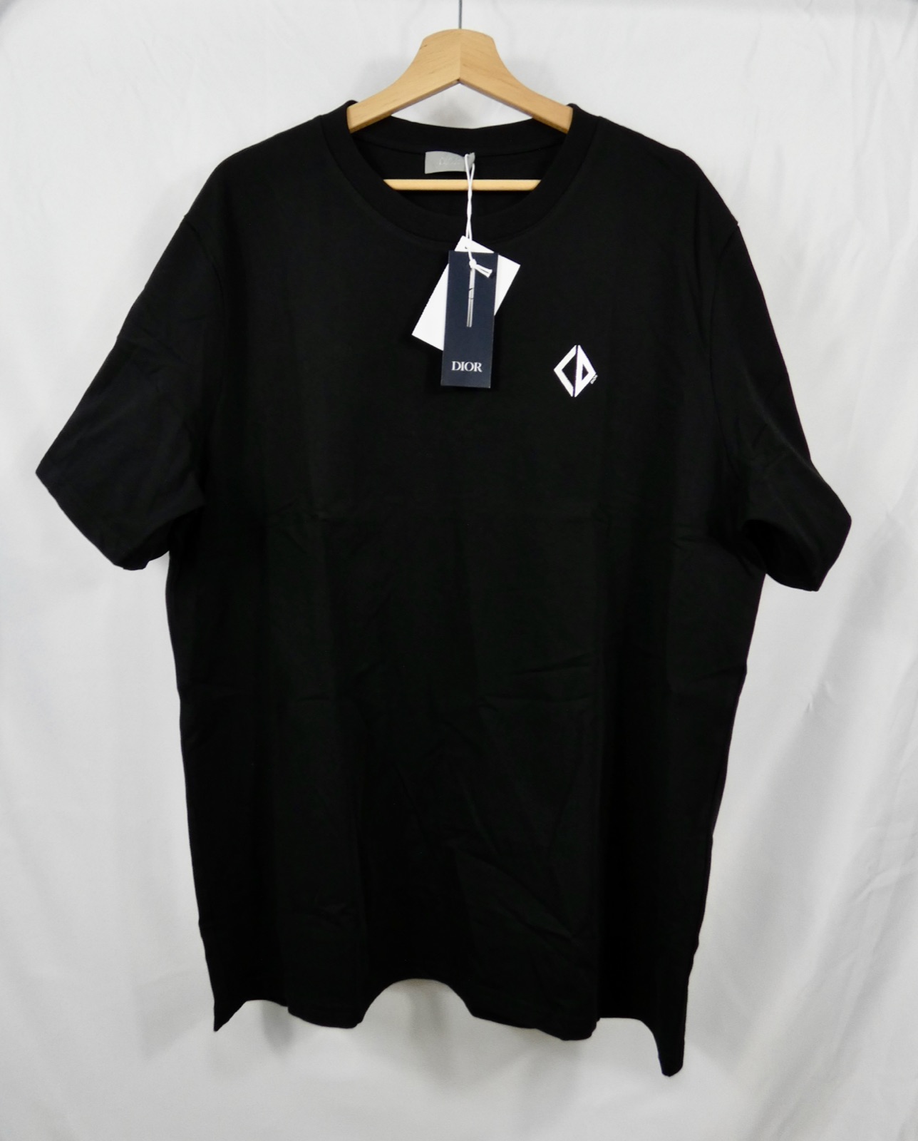 Dior Diamond T-Shirt Black – Vorderansicht