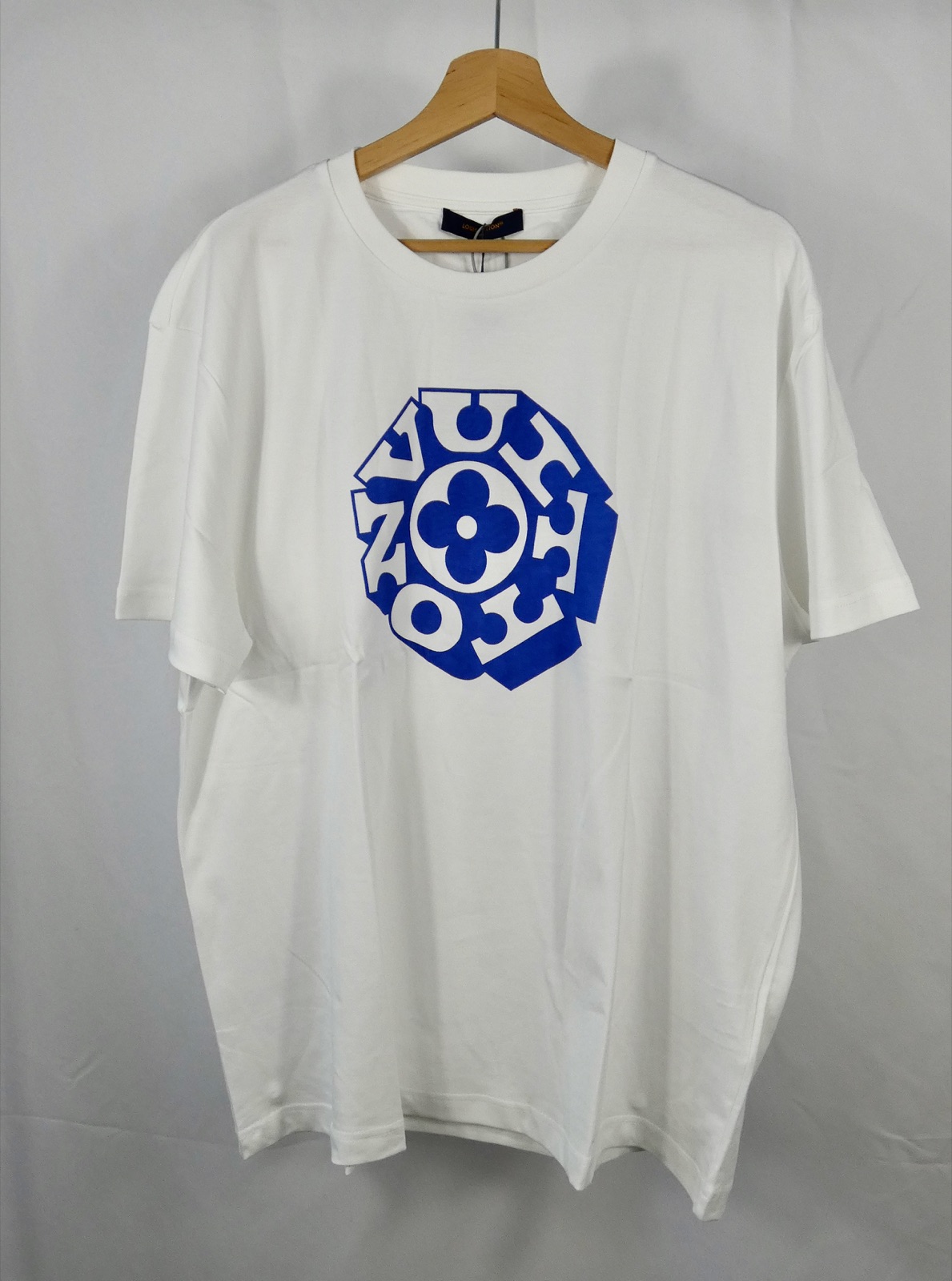 Louis Vuitton Logo T-Shirt Blue – Vorderansicht